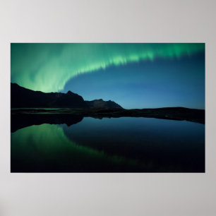 Spiegelung des Nordlichts Poster