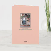 SPIEGELUNG DES SEES IN FENSTER/SEE-COMO KARTE (Rückseite)