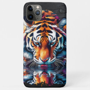 Spiegelung eines Tigers beim Trinken von Wasser Case-Mate iPhone Hülle
