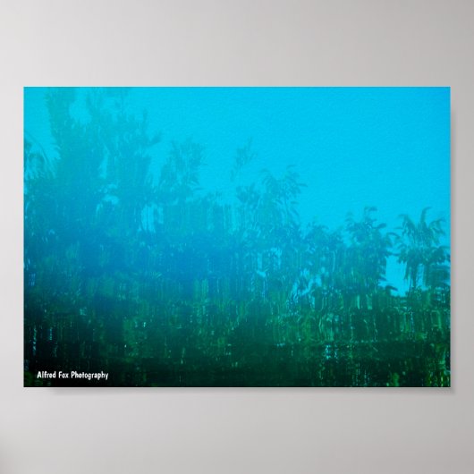 Spiegelung im Wasser Poster (Vorne)