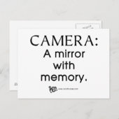 Spiegelung mit Speicherangebot Postkarte (Vorne/Hinten)