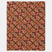 Spiegelung roter Dreiecke mit schrägen Formen Fleecedecke (Vorderseite)