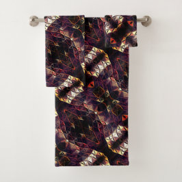 Spiegelung von Dreiecken, die seltsame Formen erze Badhandtuch Set