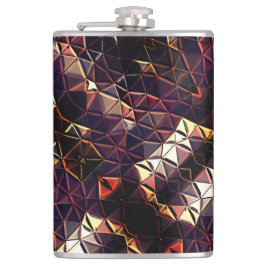 Spiegelung von Dreiecken, die seltsame Formen erze Flachmann