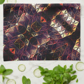 Spiegelung von Dreiecken, die seltsame Formen erze Geschirrtuch (Gefaltet)