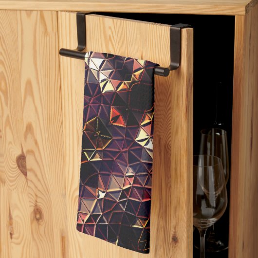 Spiegelung von Dreiecken, die seltsame Formen erze Geschirrtuch (Drittel gefaltet)