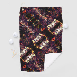 Spiegelung von Dreiecken, die seltsame Formen erze Golfhandtuch