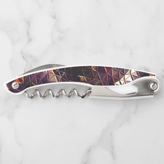 Spiegelung von Dreiecken, die seltsame Formen erze Kellnermesser (Rückseite)