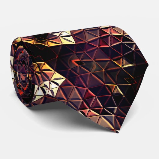 Spiegelung von Dreiecken, die seltsame Formen erze Krawatte (Gerollt)