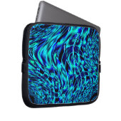 Spiegelung von Quadraten in kokerblauem und grünem Laptopschutzhülle (Vorne Rechts)