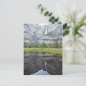 Spiegelungen der Fälle von Yosemite Postkarte (Stehend Vorderseite)