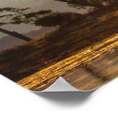 Spiegelungen der goldenen Stunde, silhouettierte B Poster (Ecke)