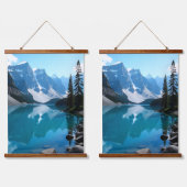 Spiegelungen der Ruhe Wandteppich Mit Holzrahmen (Doppelt)