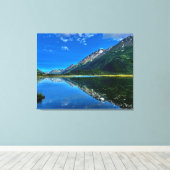 Spiegelungen der Seen Leinwanddruck (Insitu (Holzboden))