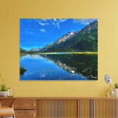 Spiegelungen der Seen Leinwanddruck (Insitu (Wohnzimmer))