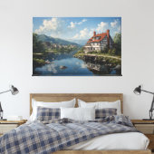 Spiegelungen der Stille Leinwanddruck (Insitu (Schlafzimmer))