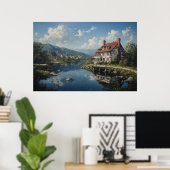 Spiegelungen der Stille Poster (Heimbüro)