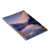 Spiegelungen des Friedlichen Bergsees Notizblock (Rechte Seite)