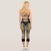 Spiegelungen eines Tigers - Classic Capris Legging (Rückseite)