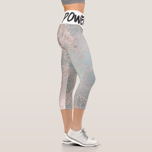 Spiegennetz inspiriert Hochwaisted Capris (Rechts)
