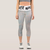 Spiegennetz inspiriert Hochwaisted Capris (Vorderseite)