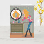 Spieglein an der Wand Karte (Gelbe Blume)