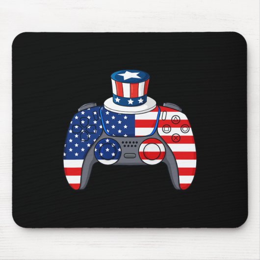 Spiel 4. Juli Gaming Funny Boys Kinder Teens Game Mousepad (Vorne)