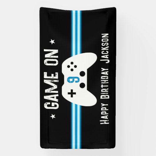 Spiel am 9. Geburtstag Banner (Vertikal)