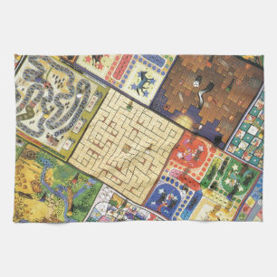 Spiel an!  Brettspiele Küchentuch