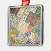 Spiel an!  Brettspiele Silbernes Ornament (Links)