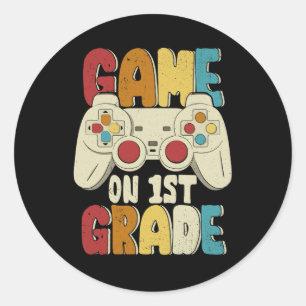 Spiel auf 1. Stufe Entsperrtes Video der ersten St Runder Aufkleber