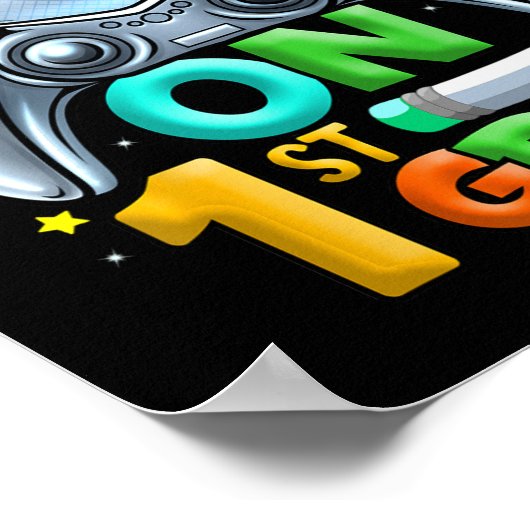 Spiel auf 1. Stufe zurück zur Schule 1. Stufe U Poster (Ecke)