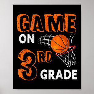 Spiel auf 3. Klasse Basketball Zurück zur Schule S Poster