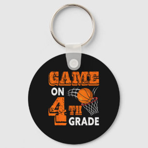 Spiel auf 4. Klasse Basketball zurück zum Schulspa Schlüsselanhänger