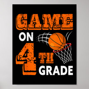 Spiel auf 4. Klasse Basketball Zurück zur Schule S Poster