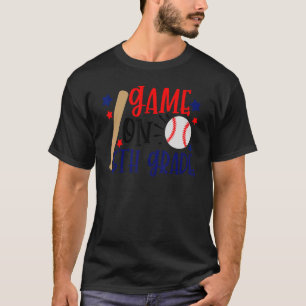 Spiel auf 5. Klasse Baseball Boys ersten Tag Schoo T-Shirt