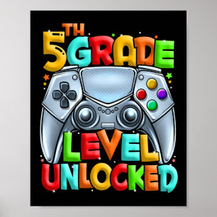 Spiel auf 5. Stufe zurück zur Schule 5. Stufe U Poster