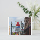 Spiel auf Boston! Postkarte (Stehend Vorderseite)