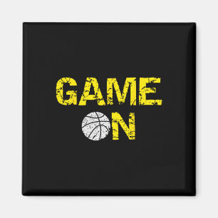 Spiel auf Bysketbyll; Blue Black Yellow Gold Team  Magnet