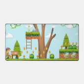 Spiel auf dem Hintergrund Sidescroller Schreibtisc Schreibtischunterlage (Vorderseite)