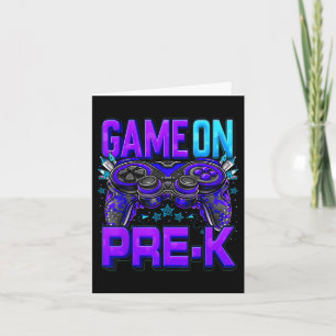 Spiel auf dem Pre-k-Shirt zurück zur Schulstufe Karte