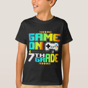 Spiel auf der 7. Stufe Gaming Video Gamer zurück n T-Shirt