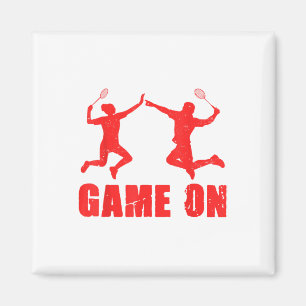 Spiel auf der grafischen Badminton Player Shuttle Magnet