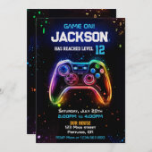 Spiel auf Einladungsebene für Videospiel-Controlle Einladung (Vorne/Hinten)