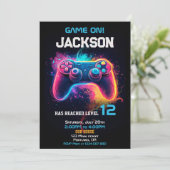 Spiel auf Einladungsebene für Videospiel-Controlle Einladung (Stehend Vorderseite)