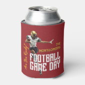 Spiel auf Fußball Spieler in Rot Dosenkühler (Kanne Vorderseite)