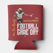 Spiel auf Fußball Spieler in Rot Dosenkühler (Rückseite)