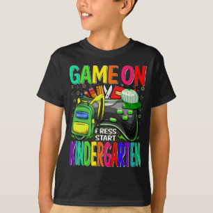 Spiel auf Kindergarten Erster Tag Gamer T-Shirt