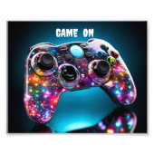 Spiel auf lebendiger Fernbedienung Fotodruck (Vorne)