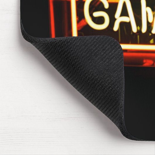 Spiel auf Neon Sign Sport Gaming Gamer Mousepad (Ecke)
